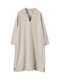 Robe ample à poches plaquées - Beige