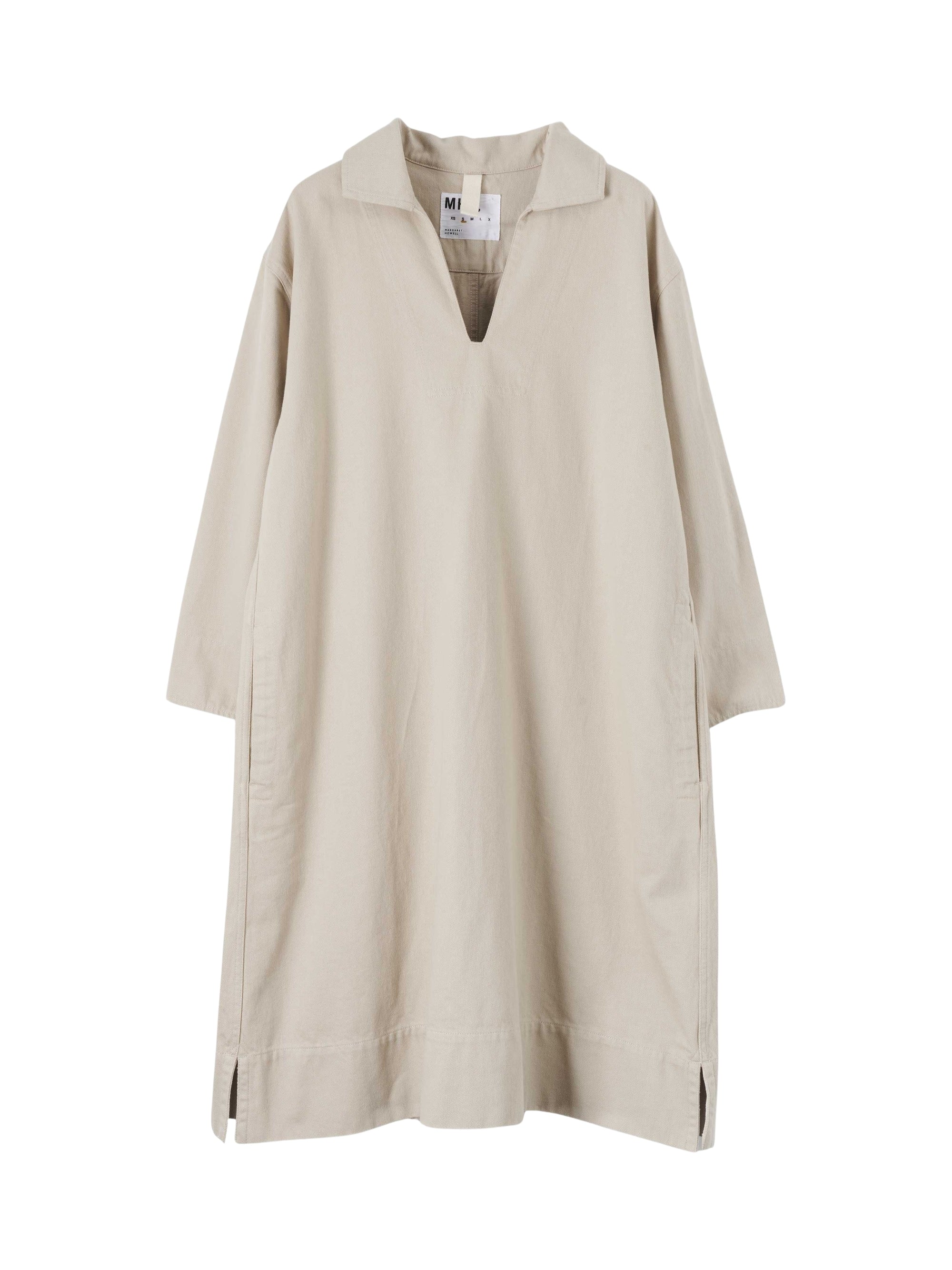 Robe ample à poches plaquées - Beige