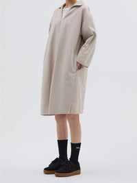 Robe ample à poches plaquées - Beige