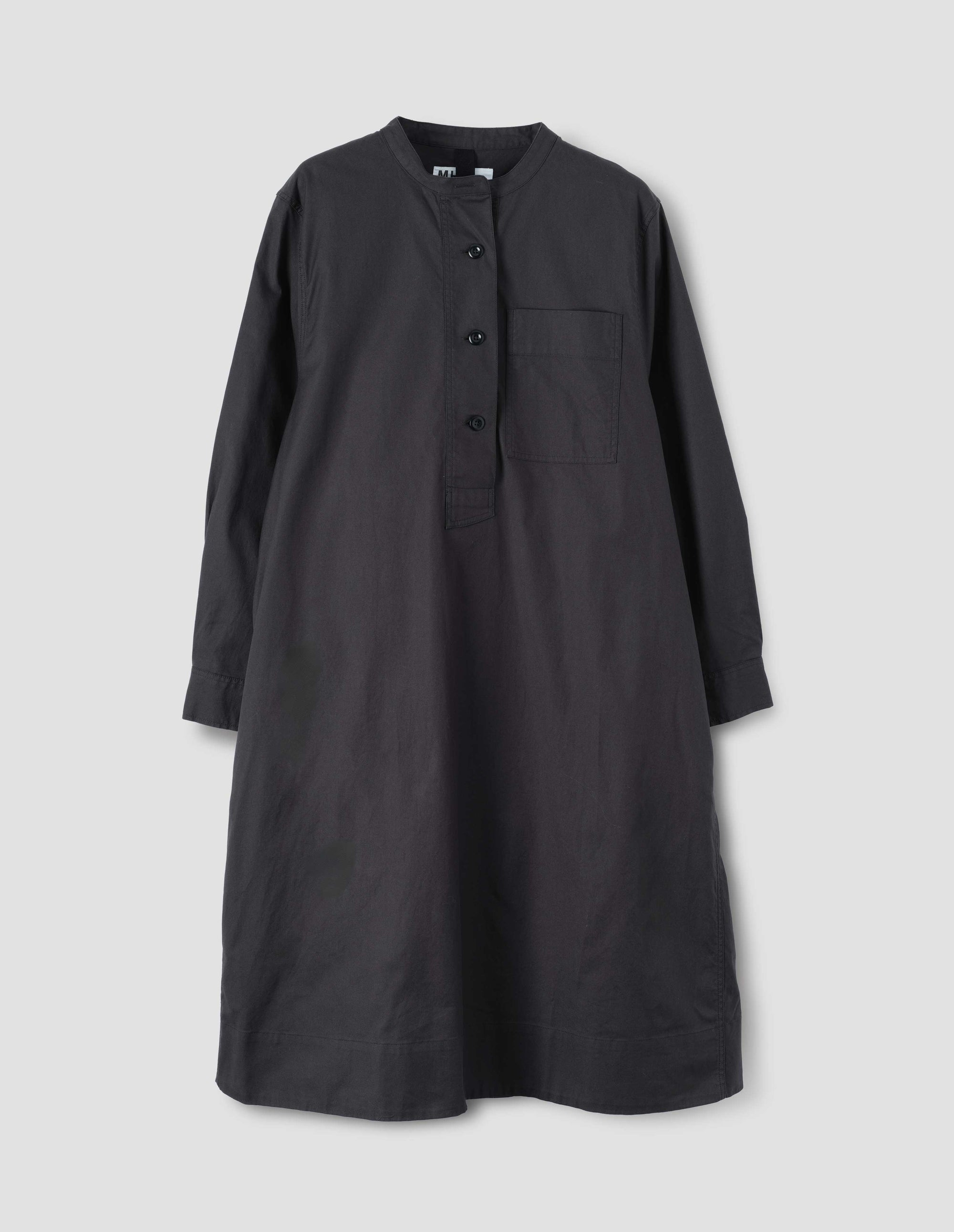 Robe évasée sans col - Dark-Brown & Brown & Black