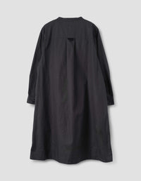 Robe évasée sans col - Dark-Brown & Brown & Black