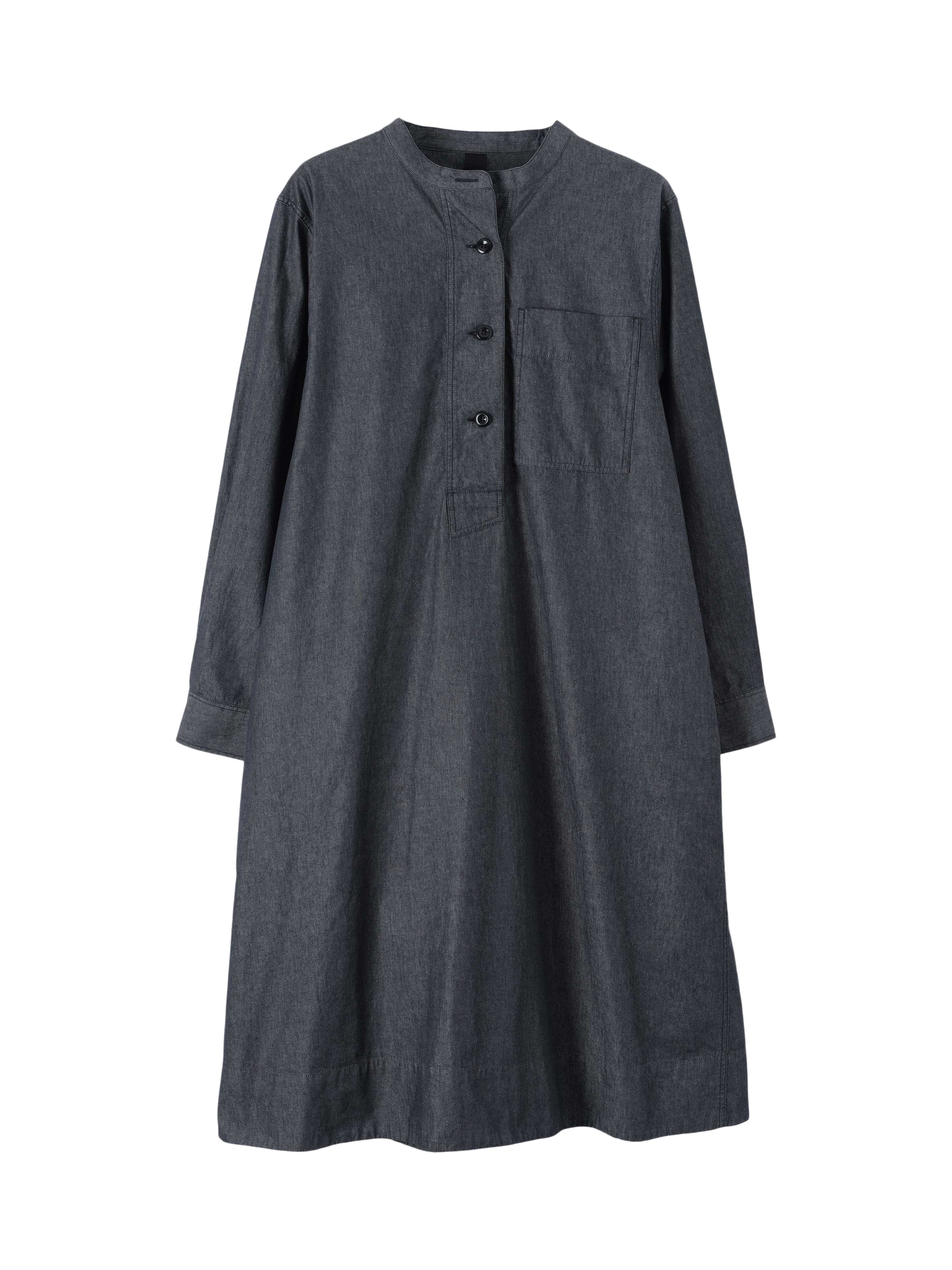 Robe évasée sans col - Grey & Grey & Black