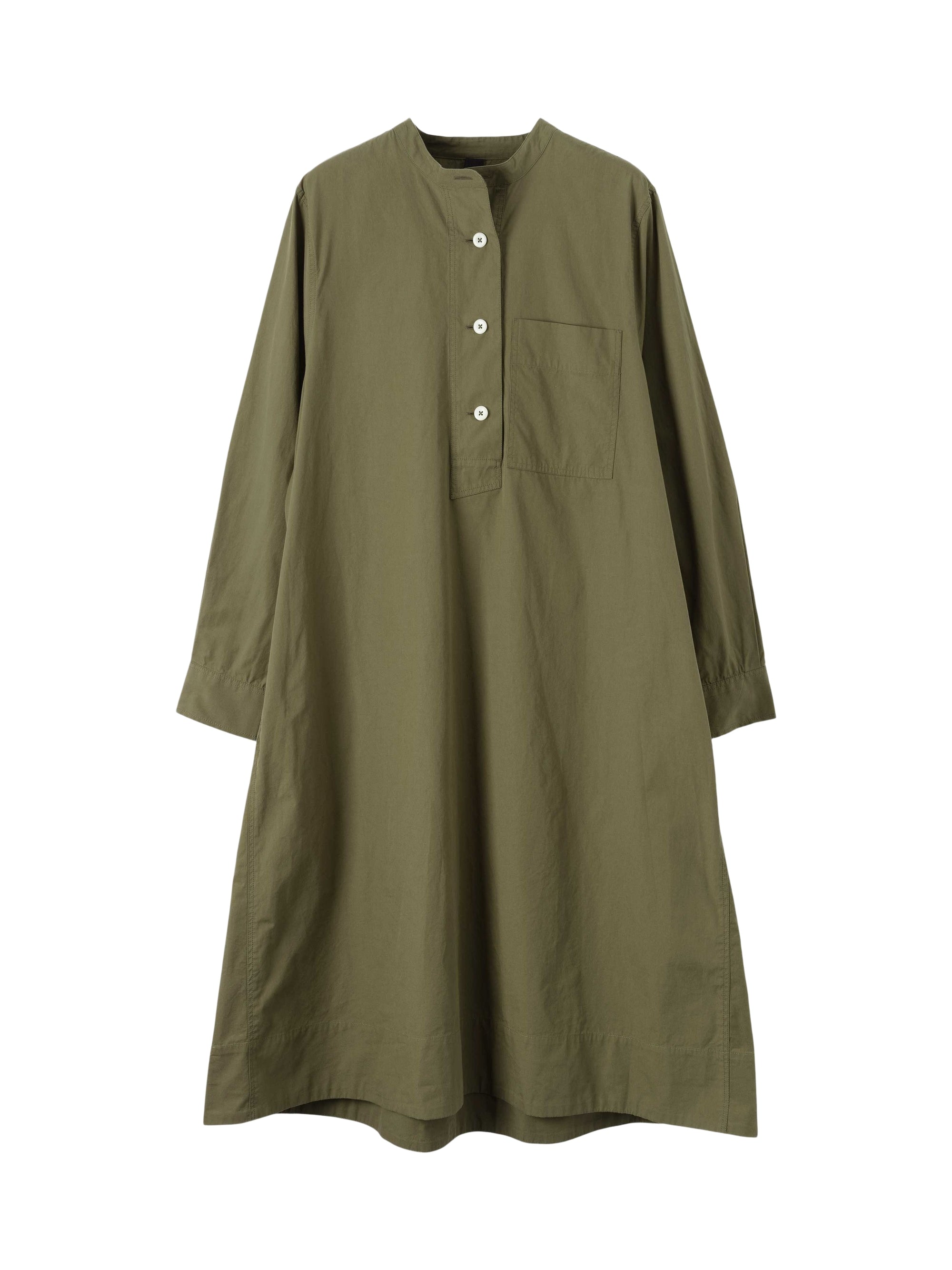 Robe évasée sans col - Green