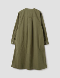 Robe évasée sans col - Green