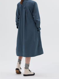 Robe évasée sans col - Blue