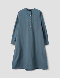 Robe évasée sans col - Blue