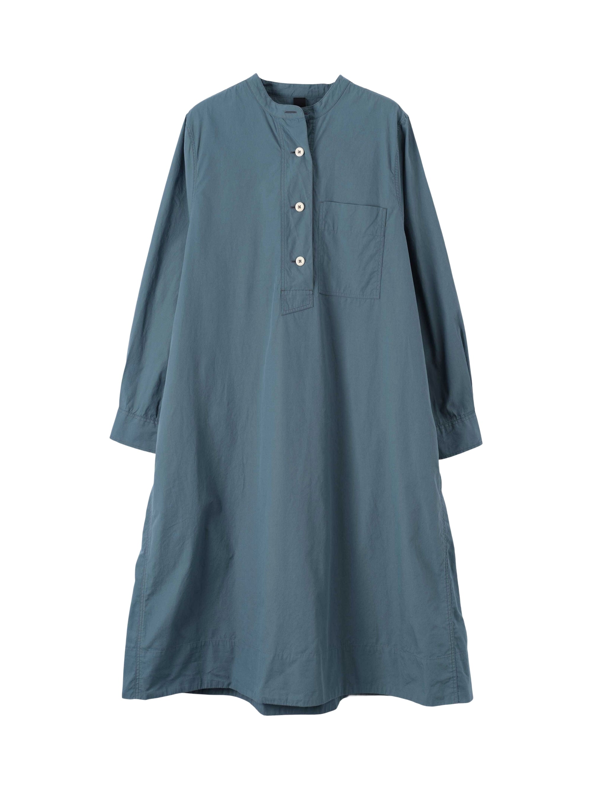 Robe évasée sans col - Blue