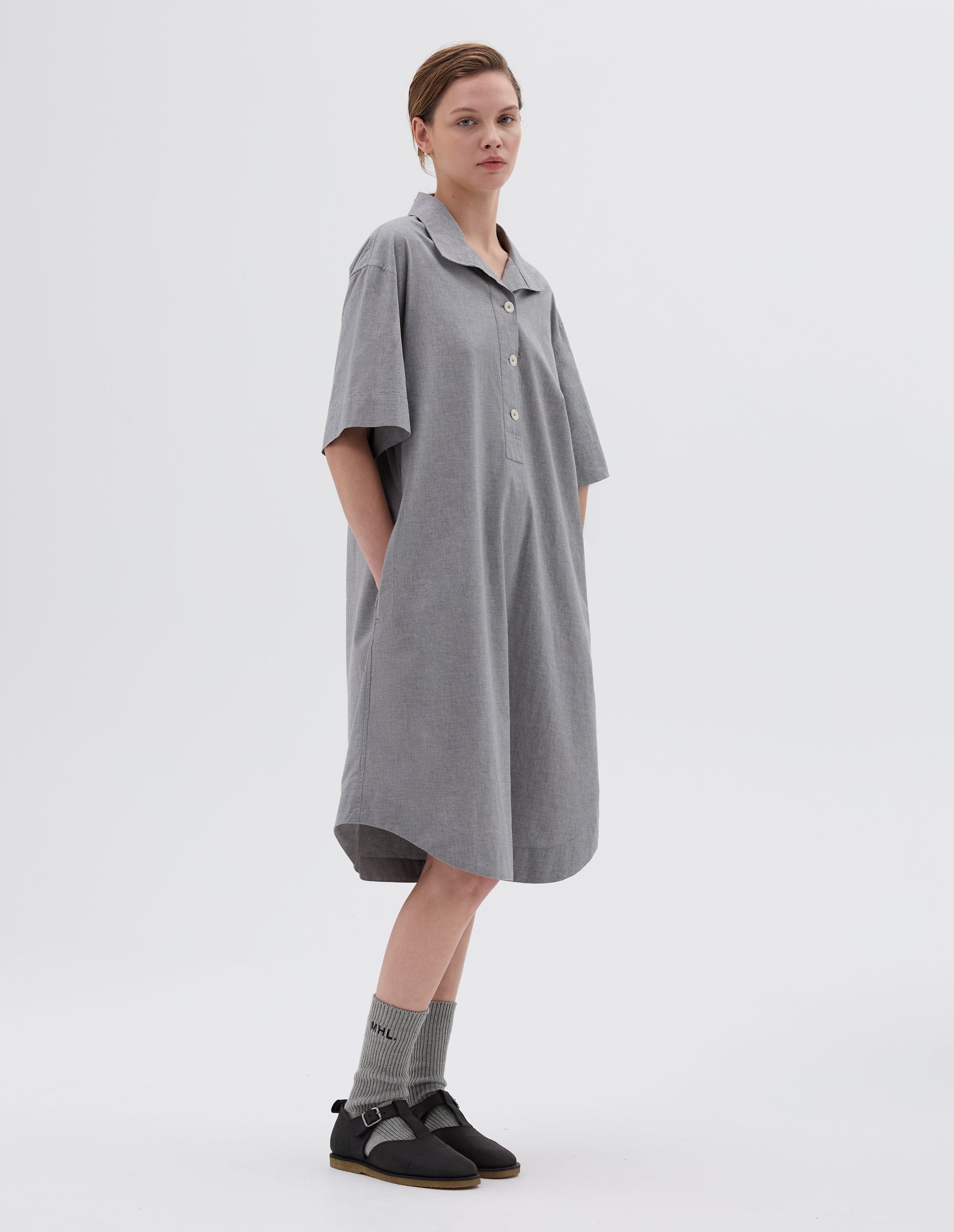 Robe-chemise à enfiler - Gray