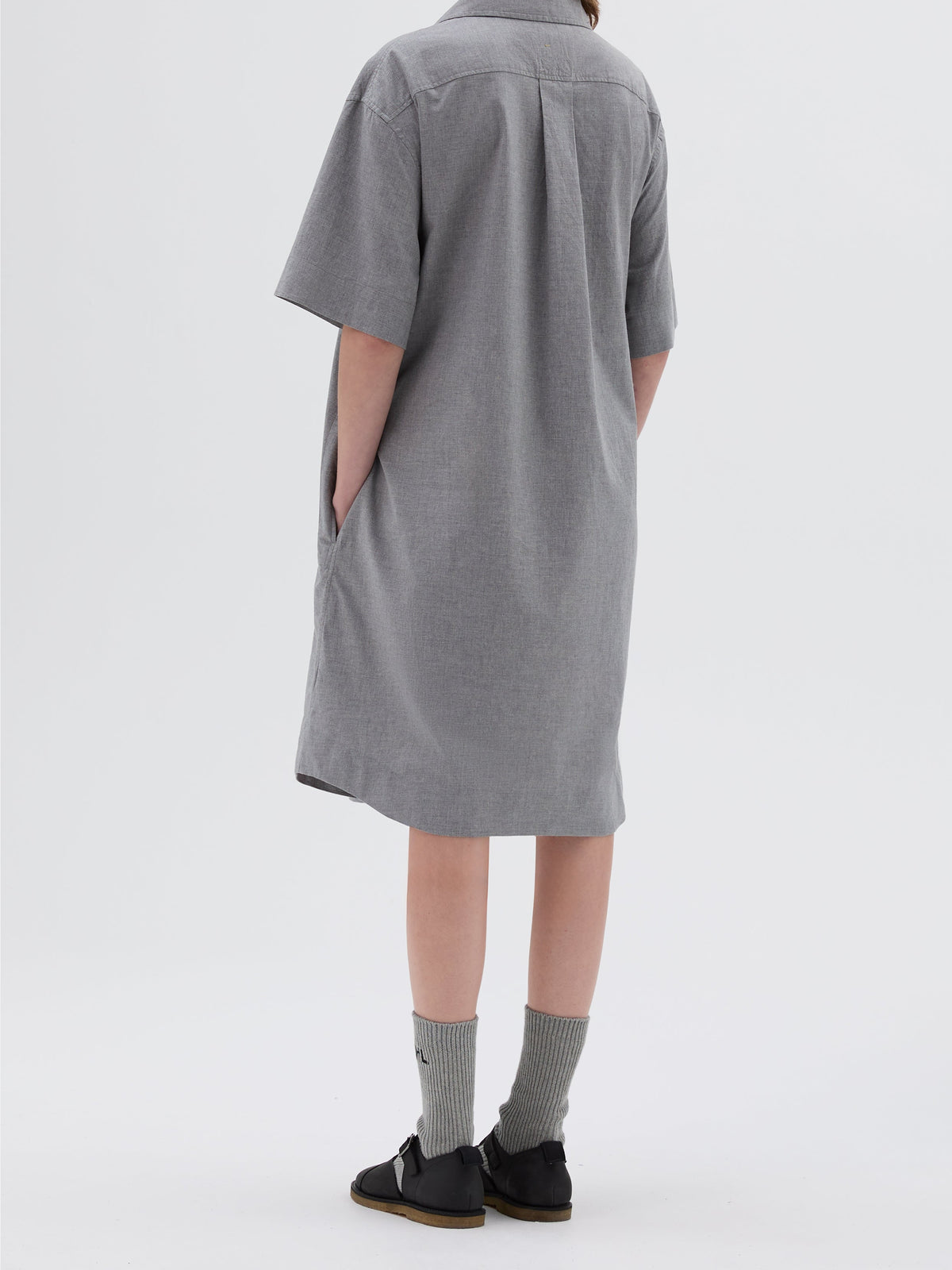 Robe-chemise à enfiler - Grey