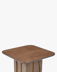 Table d'appoint Ondula en bois - Bois noyer
