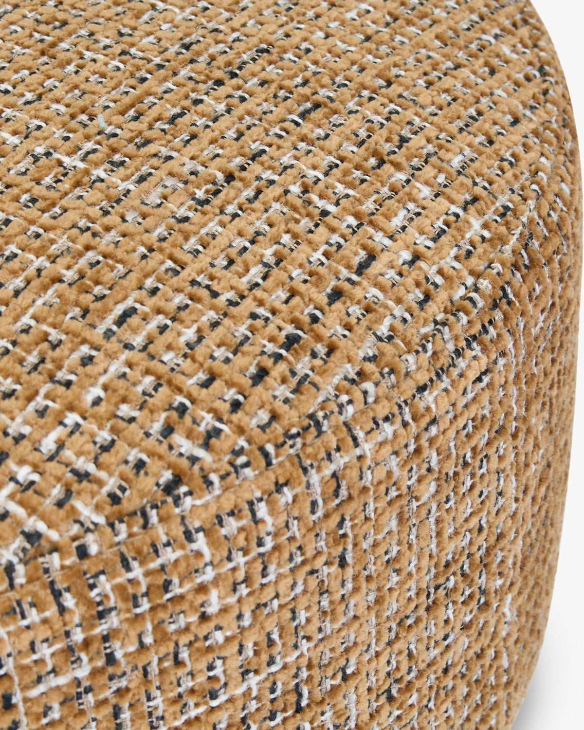 Pouf ou tabouret Corinthe - Tweed Marron