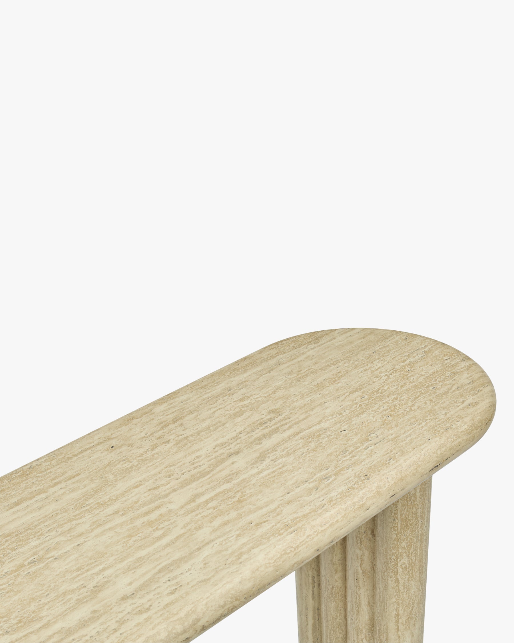 Console Aphaia en bois - Effet Travertin