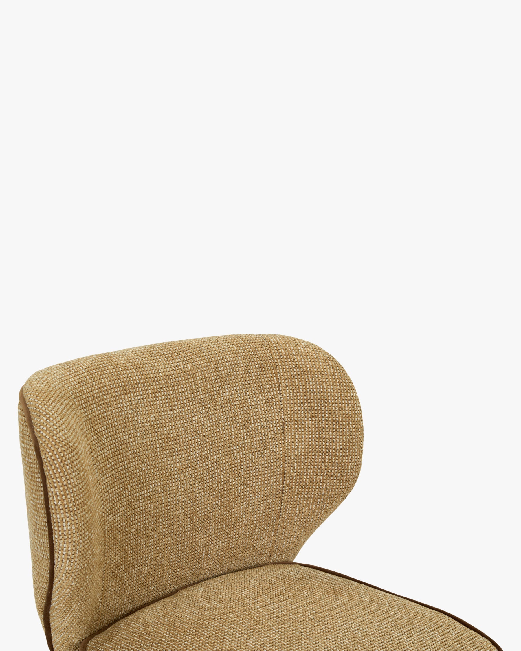 Chaise Wayne en tweed - Tweed marron