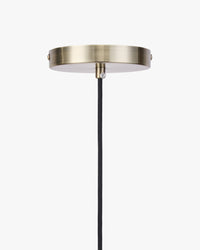 Suspension Houston - Verre Blanc & Laiton