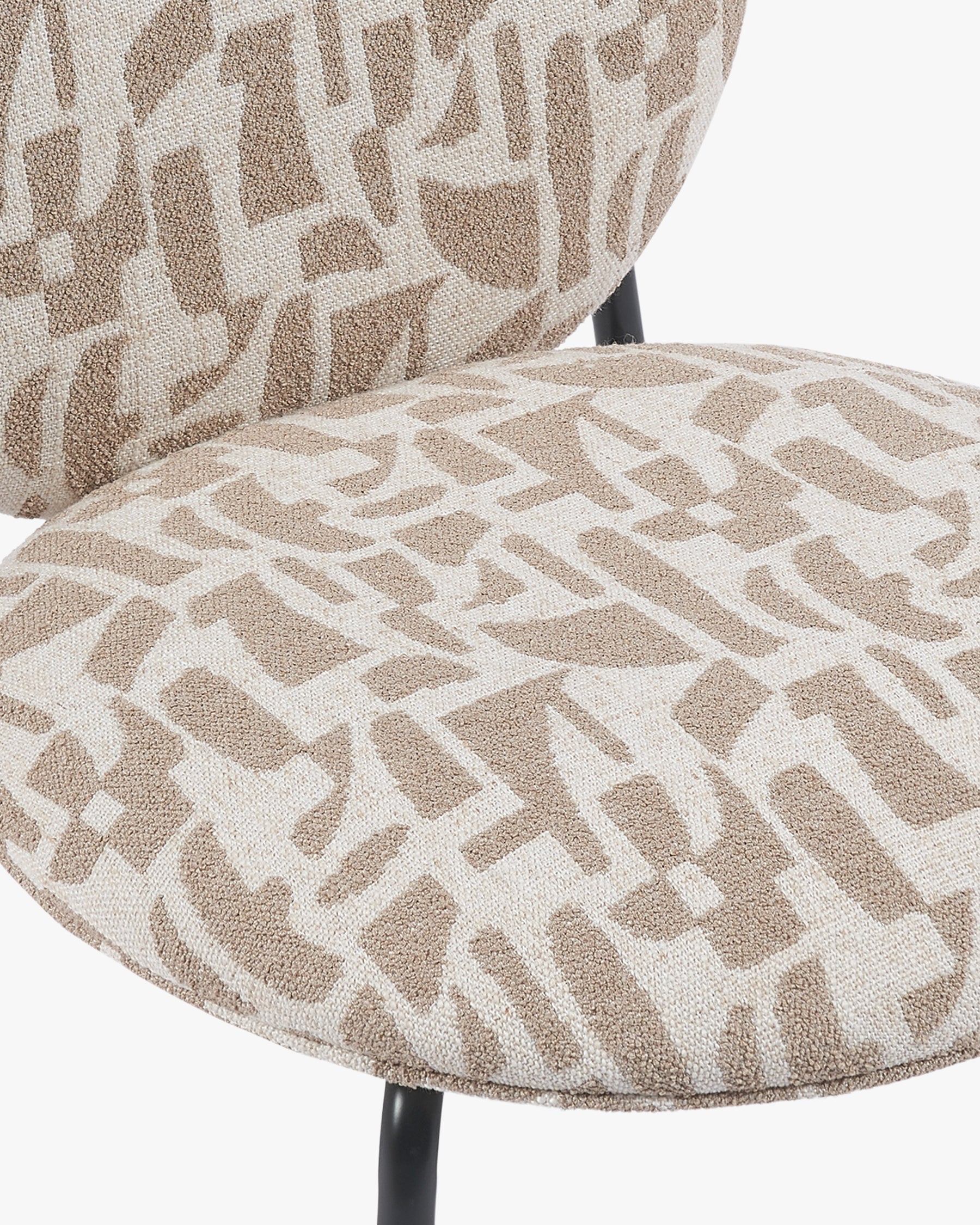 Chaise empilable Blaze - Beige géométrique