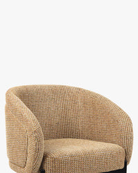 Chaise Volta en tweed - Tweed jaune Miami
