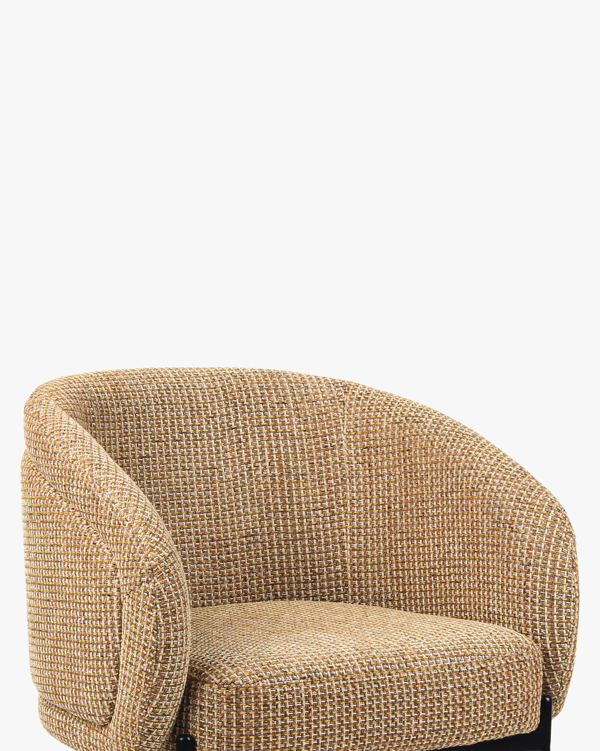 Chaise Volta en tweed - Tweed jaune Miami