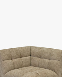 Fauteuil d'angle modulable Paul - Tweed taupe