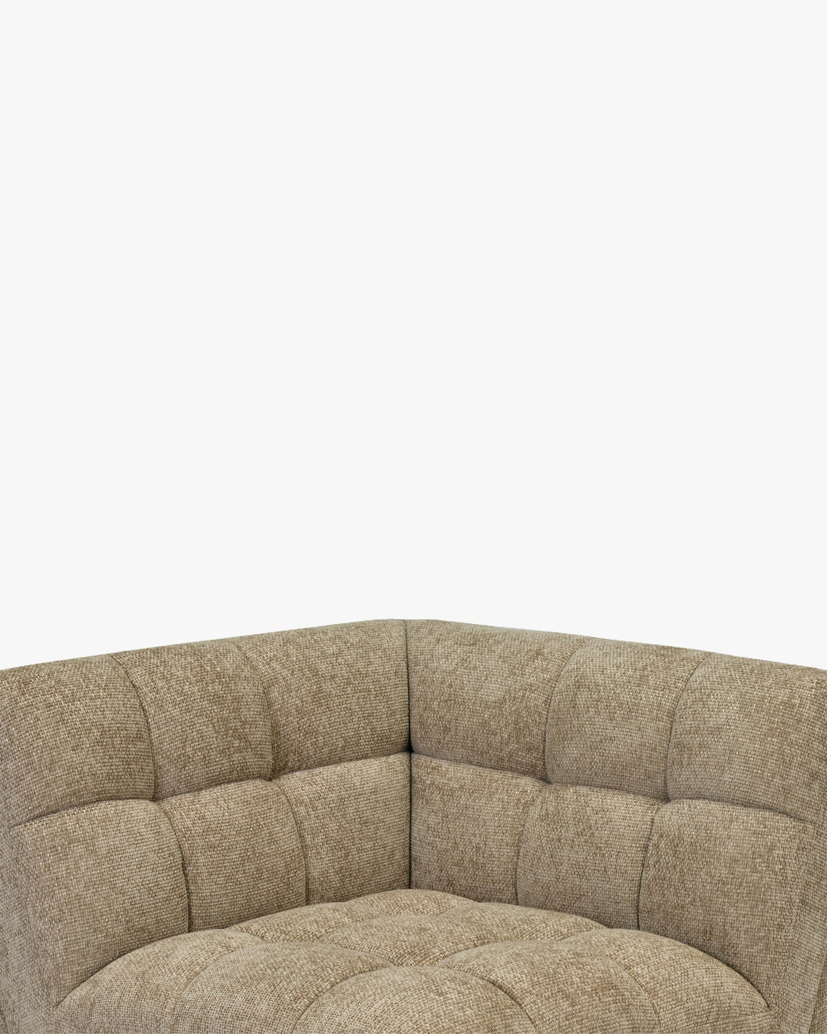 Fauteuil d'angle modulable Paul - Tweed taupe