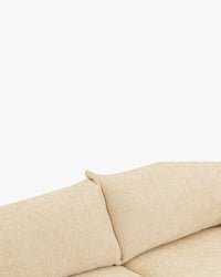 Canapé d'angle gauche Ethan - Tweed sable