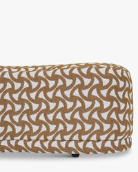 Banc Enzo à motifs - Marron
