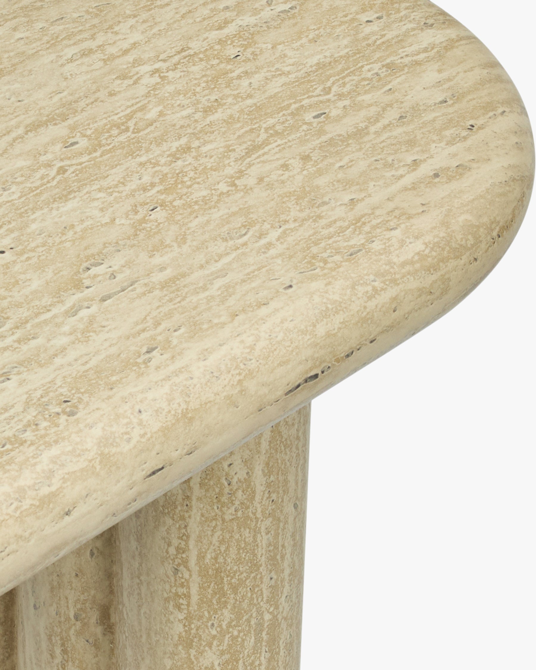 Console Aphaia en bois - Effet Travertin
