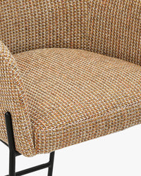 Tabouret de bar Baron - Tweed jaune Miami
