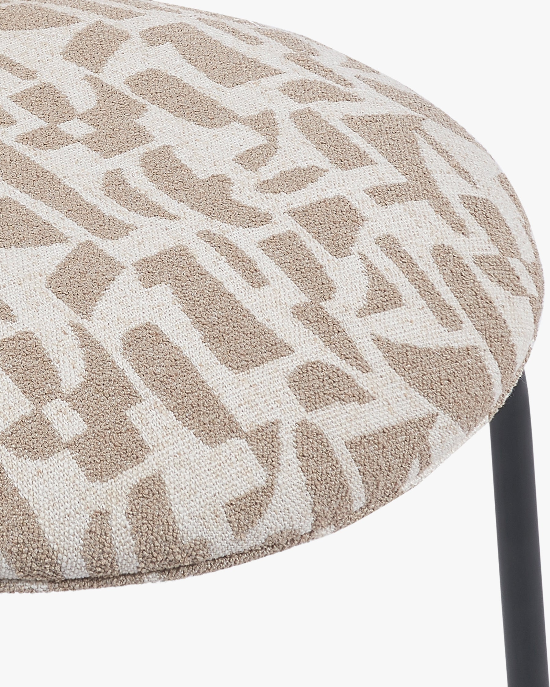 Chaise empilable Blaze - Beige géométrique