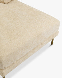 Canapé d'angle droit Ethan - Tweed sable