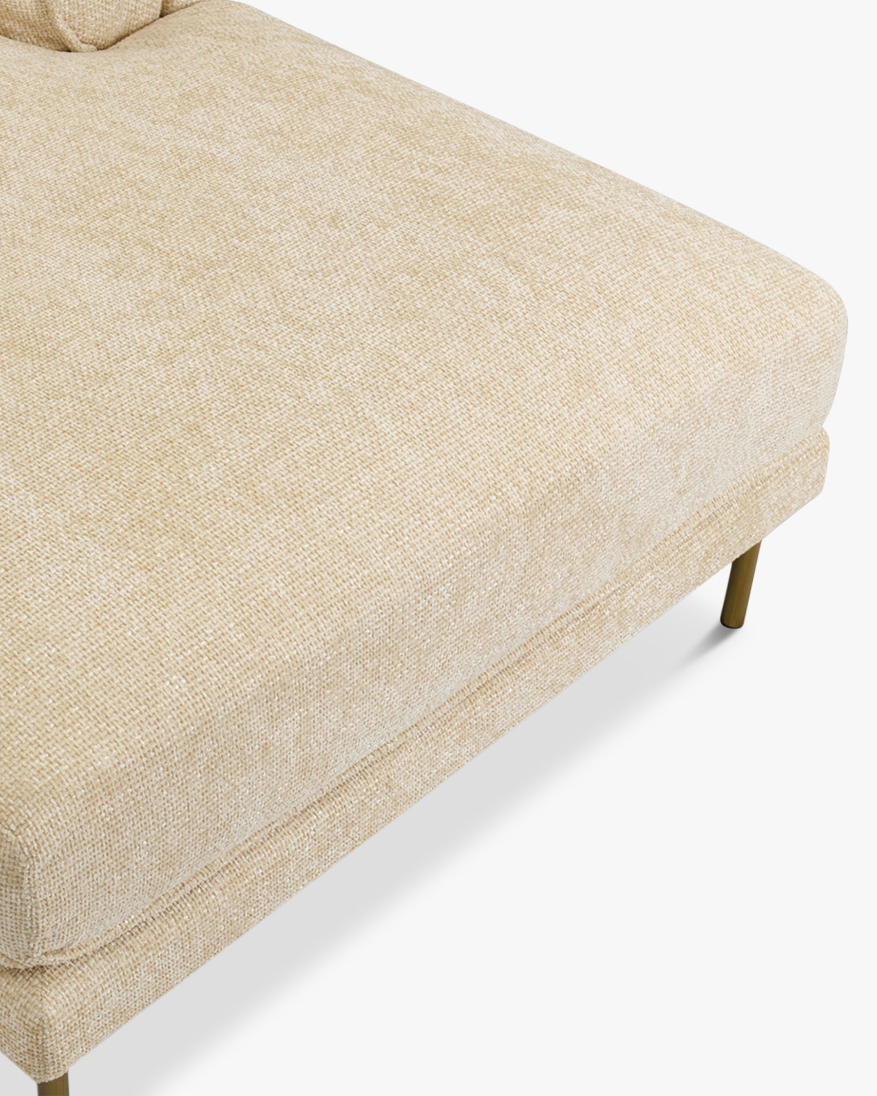 Canapé d'angle droit Ethan - Tweed sable