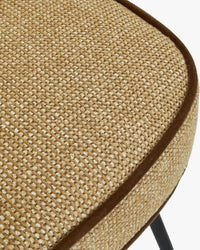 Chaise Wayne en tweed - Tweed marron
