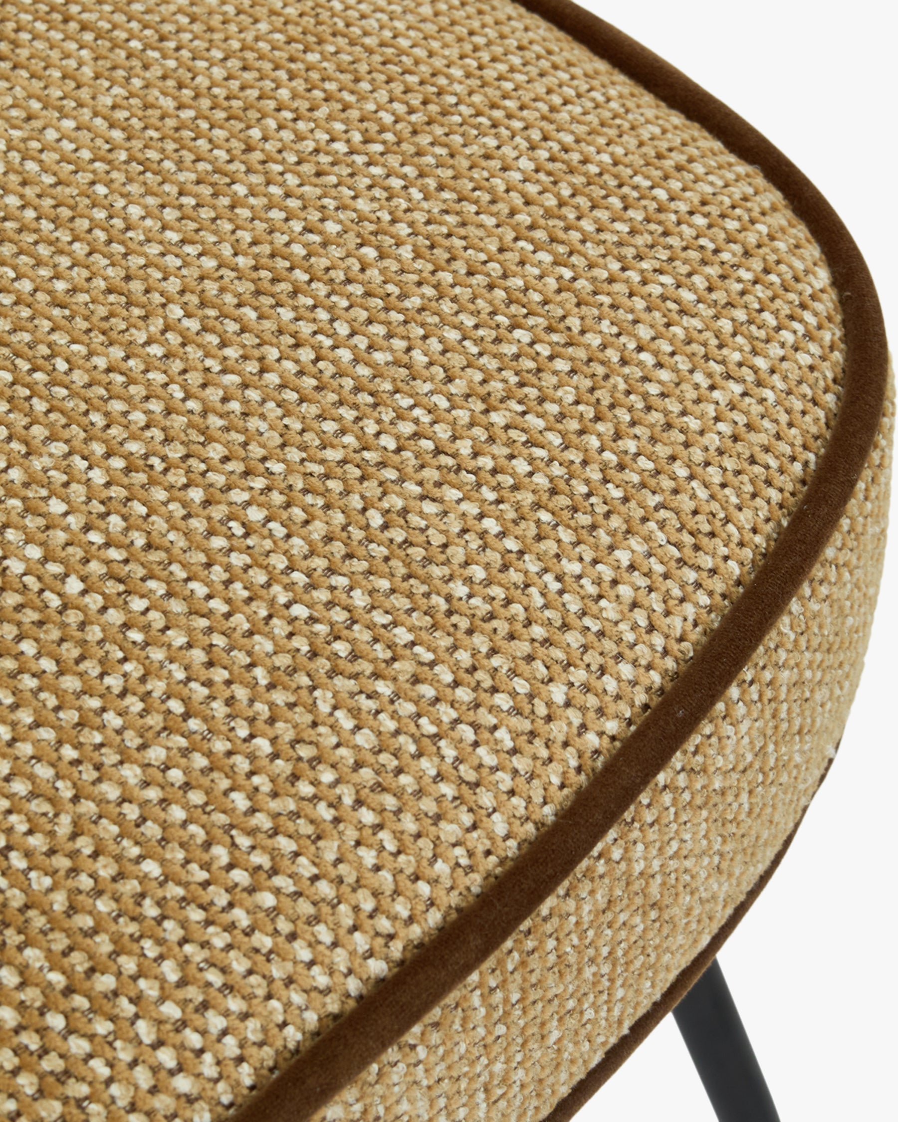 Chaise Wayne en tweed - Tweed marron