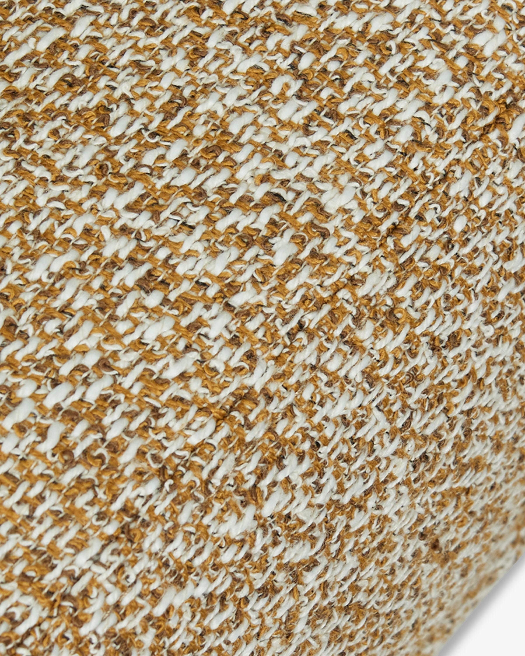Chaise Arcade en tissu texturé - Jaune moucheté