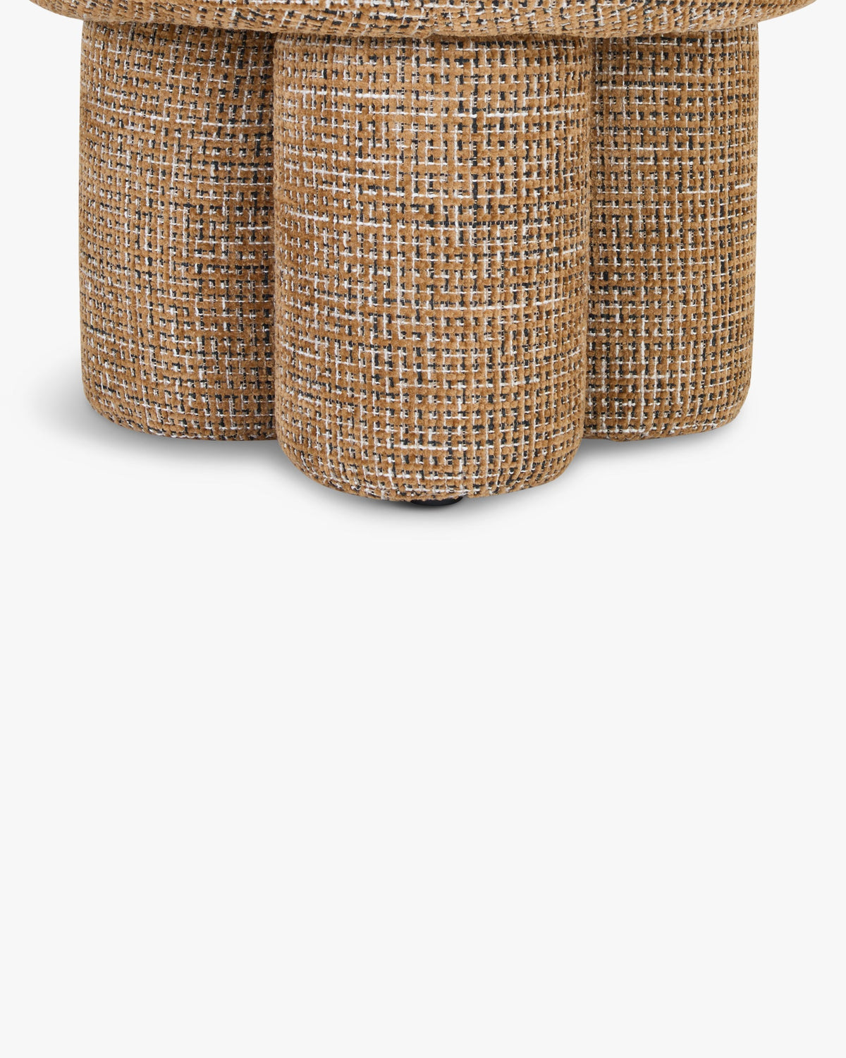 Pouf ou tabouret Corinthe - Tweed Marron