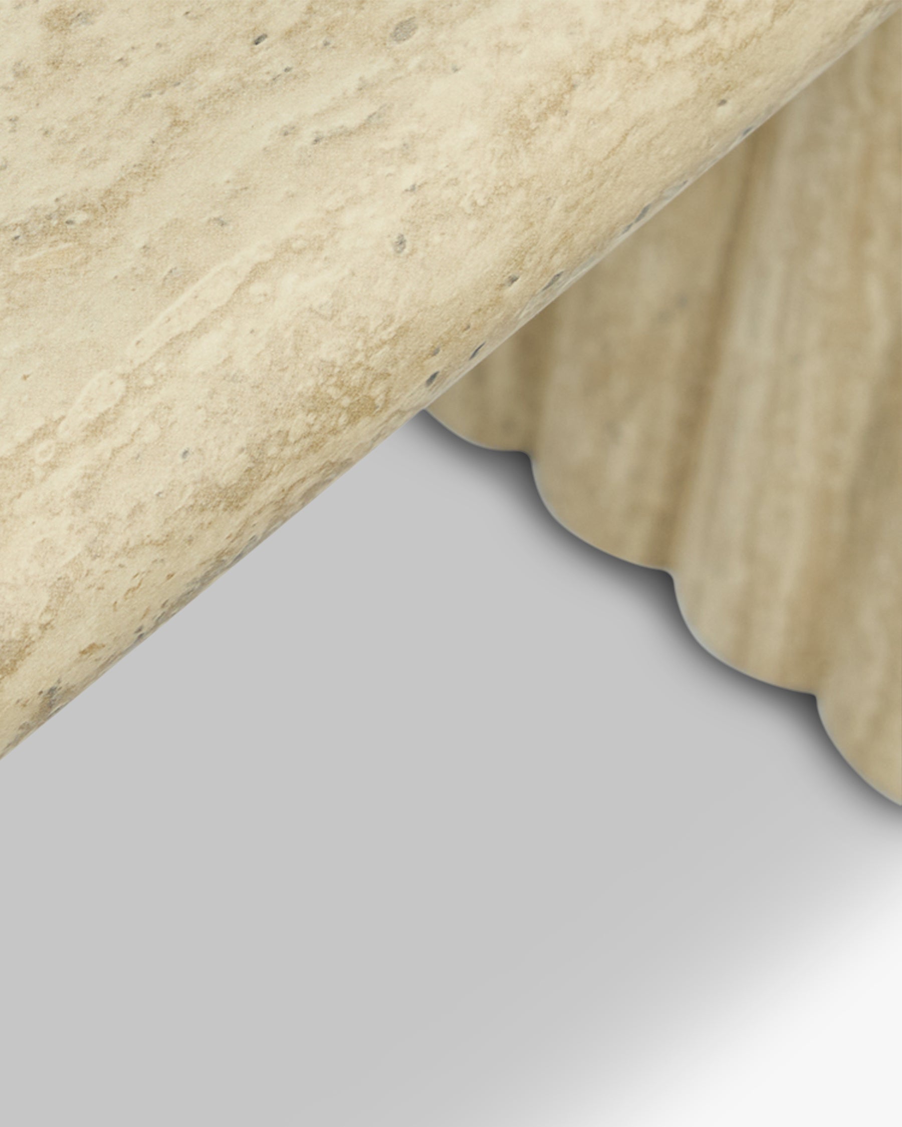 Console Aphaia en bois - Effet Travertin