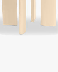 Table à manger extensible Mira en bois - Beige