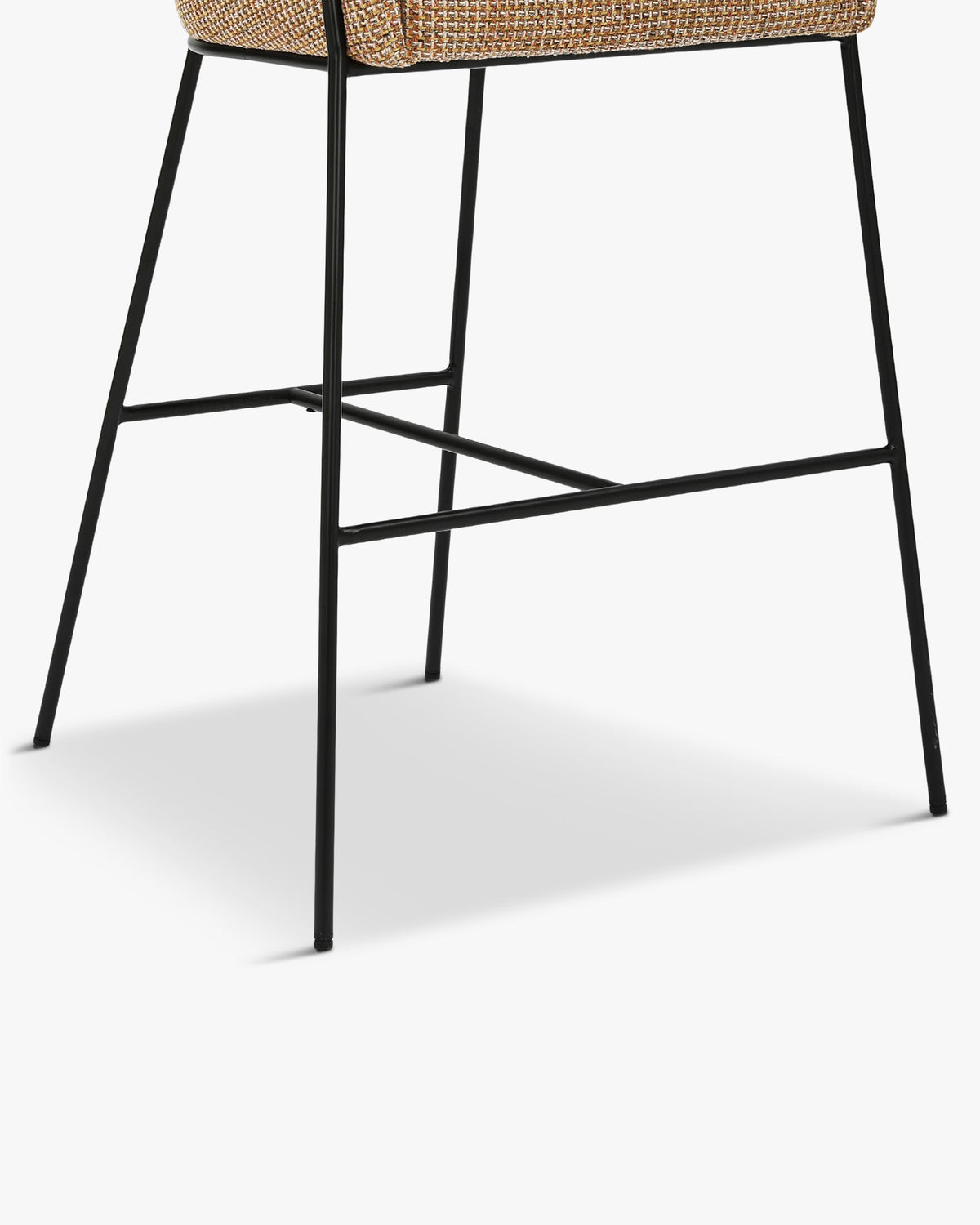 Tabouret de bar Baron - Tweed jaune Miami