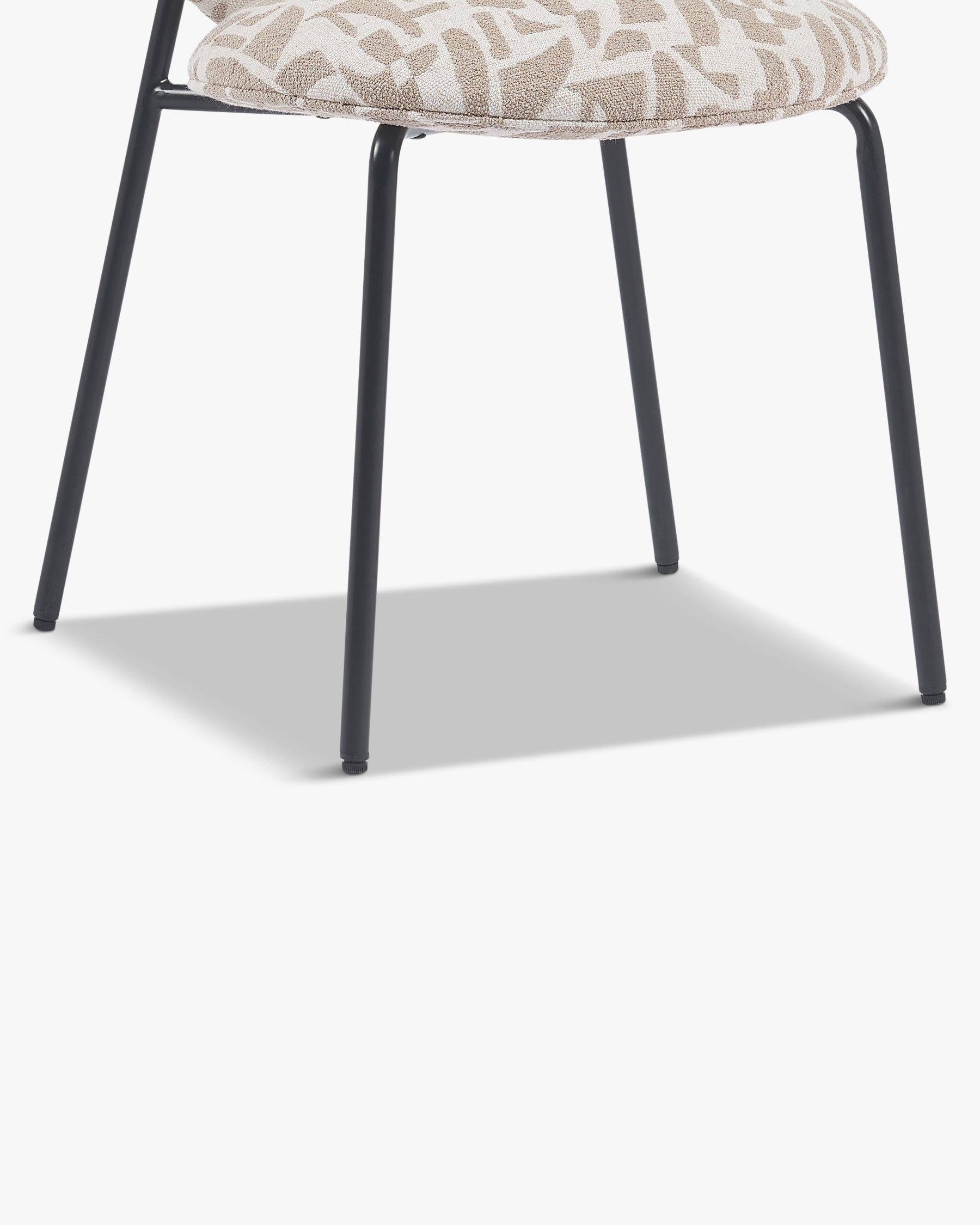 Chaise empilable Blaze - Beige géométrique