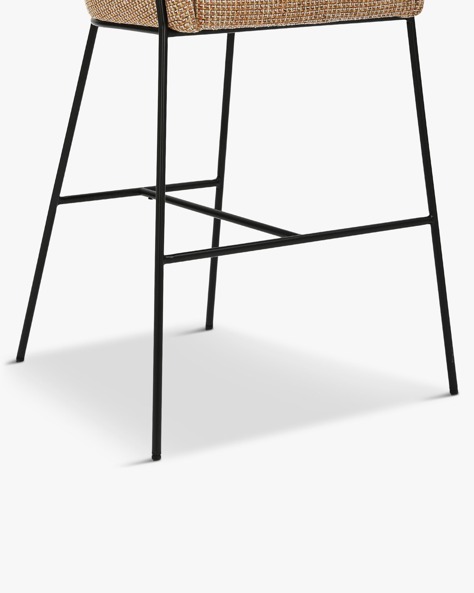 Tabouret de bar Baron - Tweed jaune Miami