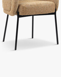 Chaise Volta en tweed - Tweed jaune Miami