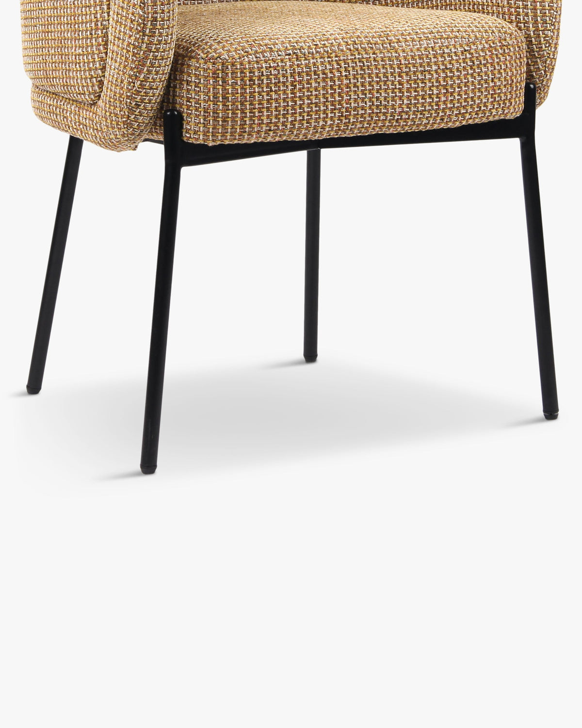 Chaise Volta en tweed - Tweed jaune Miami