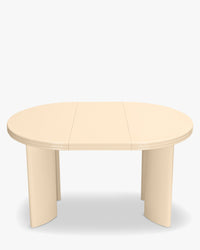 Table à manger extensible Mira en bois - Beige