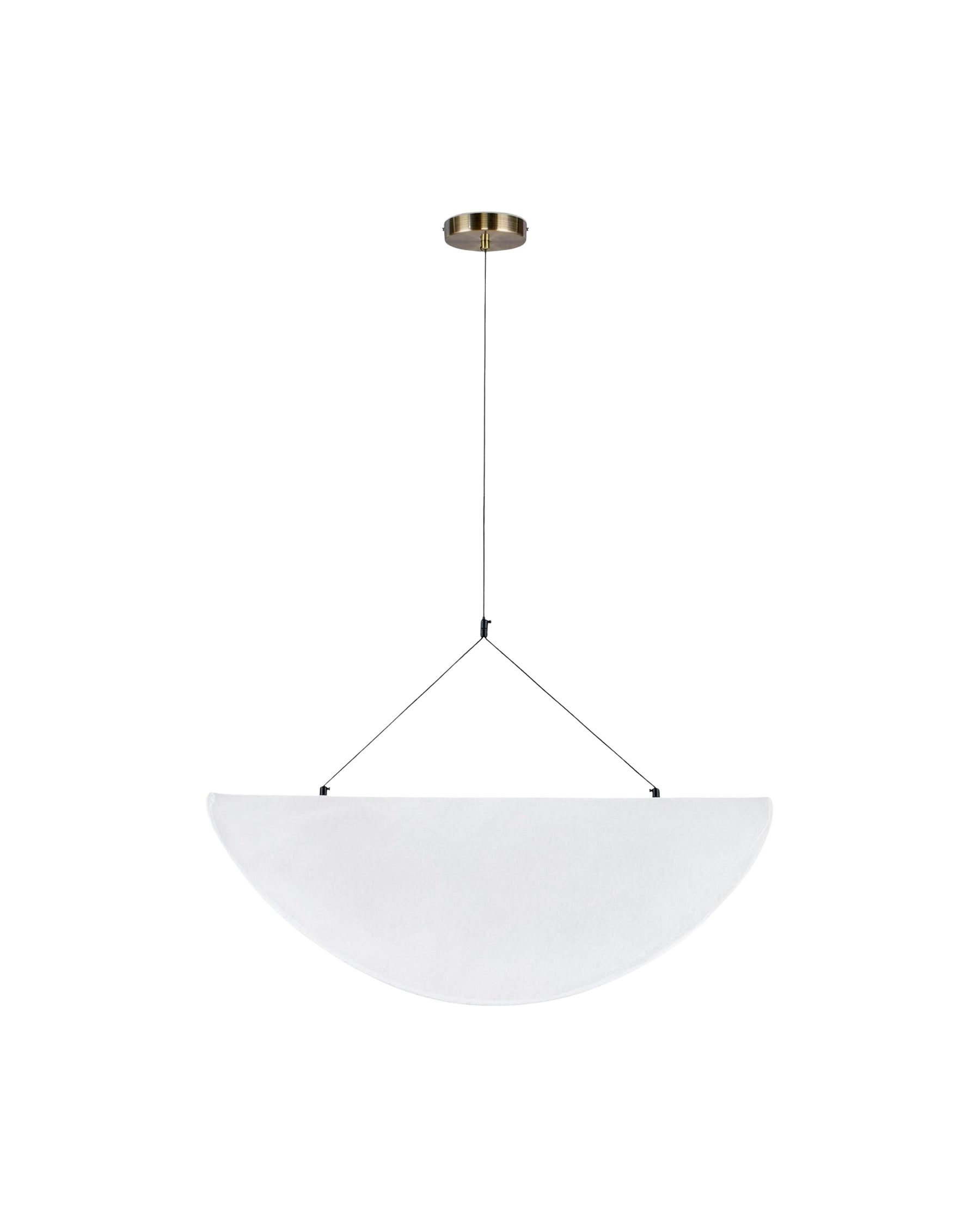 Suspension Fukui satinée ajustable - Blanc satiné
