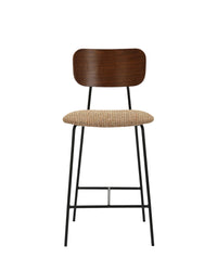 Tabouret de bar Eero - Tweed Jaune Miami