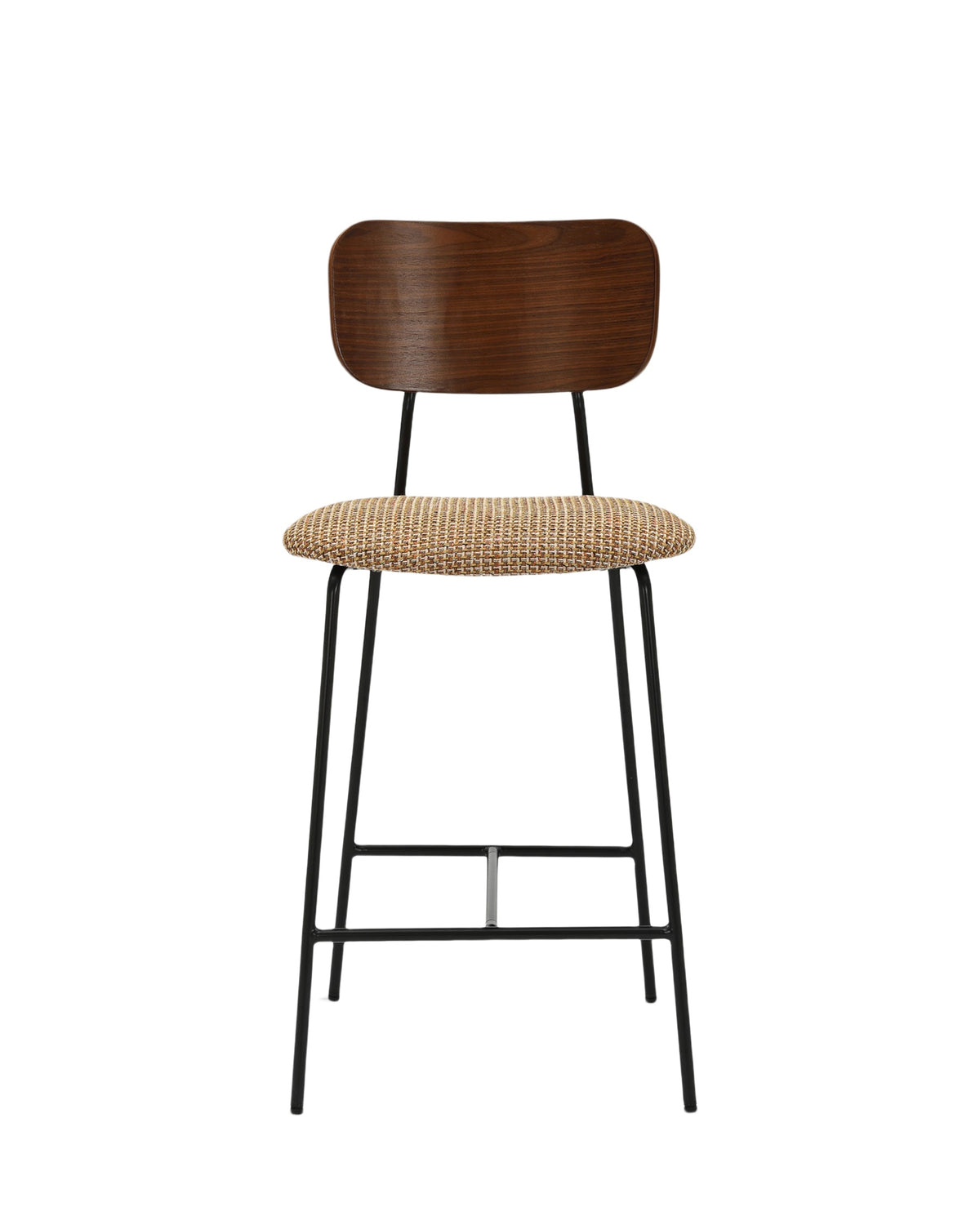 Tabouret de bar Eero - Tweed Jaune Miami