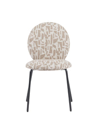 Chaise empilable Blaze - Beige géométrique