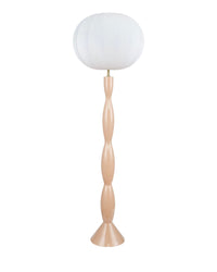 Lampadaire Honiri en fibre de verre - Blanc satiné