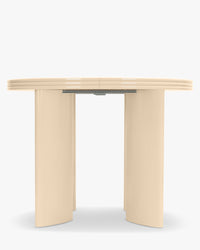 Table à manger extensible Mira en bois - Beige