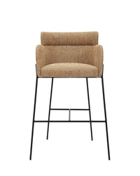 Tabouret de bar Baron - Tweed jaune Miami