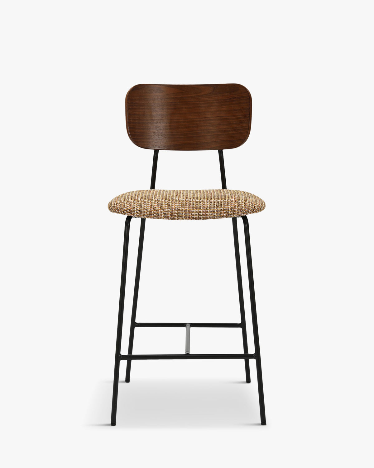 Tabouret de bar Eero - Tweed Jaune Miami